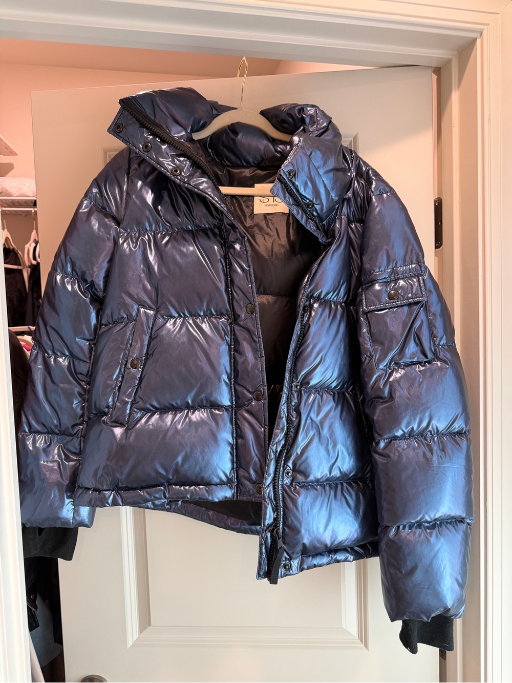 S13 New York Metallic Puffer Jacket